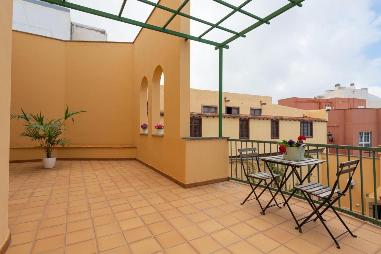 The Yellow House - Solarium - Climatized Pool Galdar Bagian luar foto