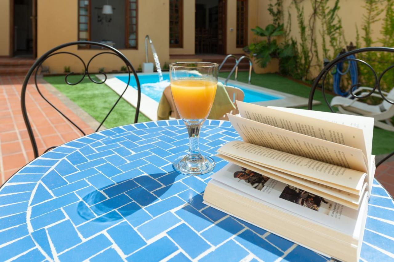 The Yellow House - Solarium - Climatized Pool Galdar Bagian luar foto